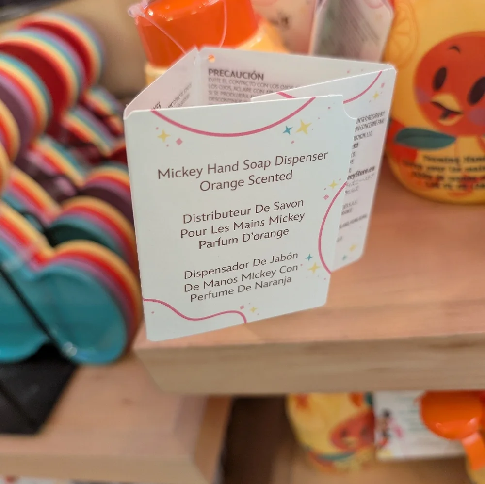 NEW🌟2025 Disney Parks Mousewares Orange Bird Mickey Shaped Foam Soap Dispenser - Picture 3 of 4